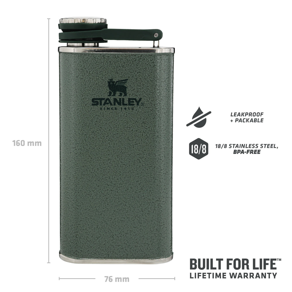 Stanley 1913 Classic Easy Fill Wide Mouth Flask 0.23L dans Matte Black Pebble | View 1