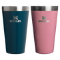 Farbmuster für Stanley 1913 Stay Chill Stacking Pint (2x) 0.47L in Ponderosa Gloss/Port Shimmer | Vorderseite Anzeigen