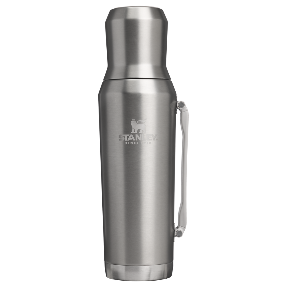Stanley 1913 Ideal Mate Bottle 1.2L in Stainless Steel Ash | Frontale Visualizza