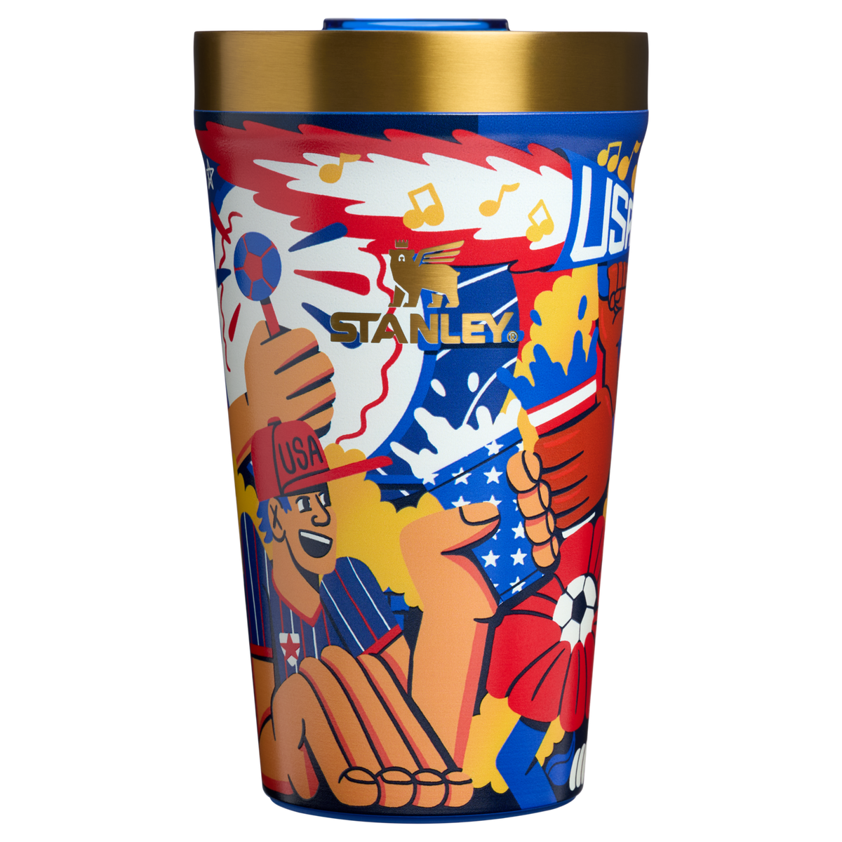 Stanley 1913 Fútbol Artist Collection Tumbler 0.47L in USA | Front View