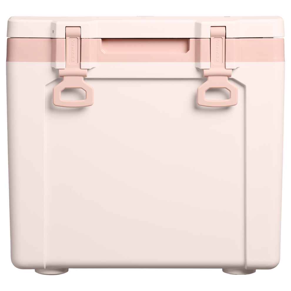 Stanley 1913 Cold-For-Days Wheeled Outdoor Cooler 47.3L in Rose Quartz | Frontale Visualizza