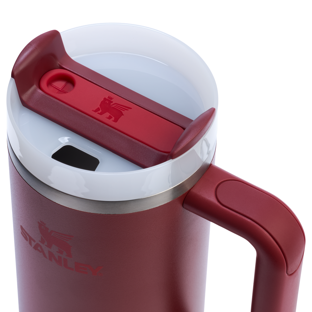 Stanley 1913 Quencher® H2.0 FlowState™ Tumbler 0.89L dans Cranberry | Couvercle Détaillé Afficher