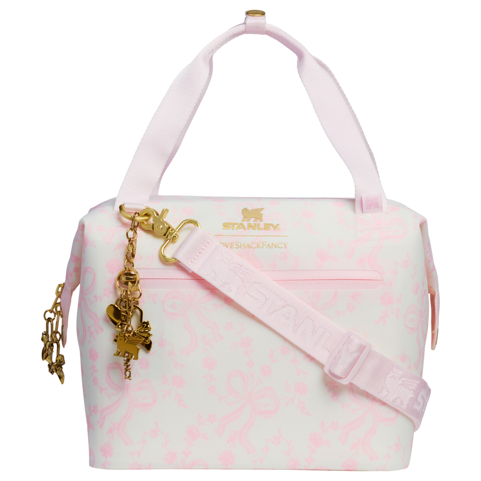 Stanley 1913 Stanley 1913 x LoveShackFancy All-Day Julienne Mini Cooler 7L in Coquette Bow - Chantilly | Front View