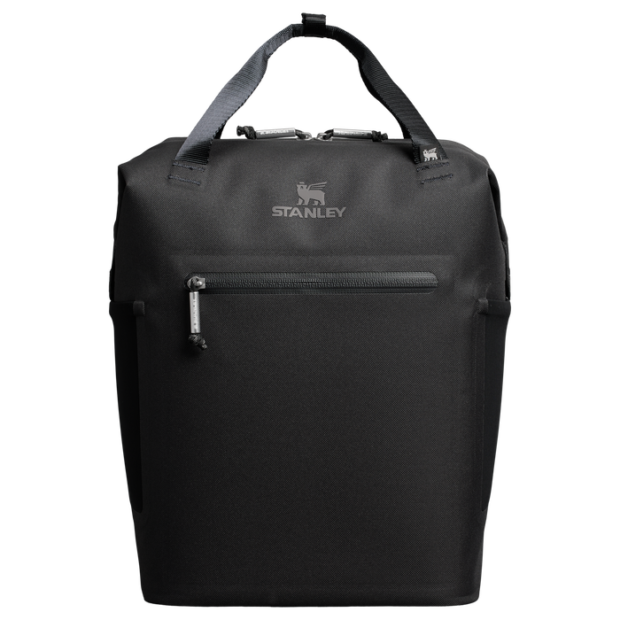 Stanley 1913 Madeleine Mini Backpack Soft Cooler 13.2L in Black | Frontale indietro Visualizza