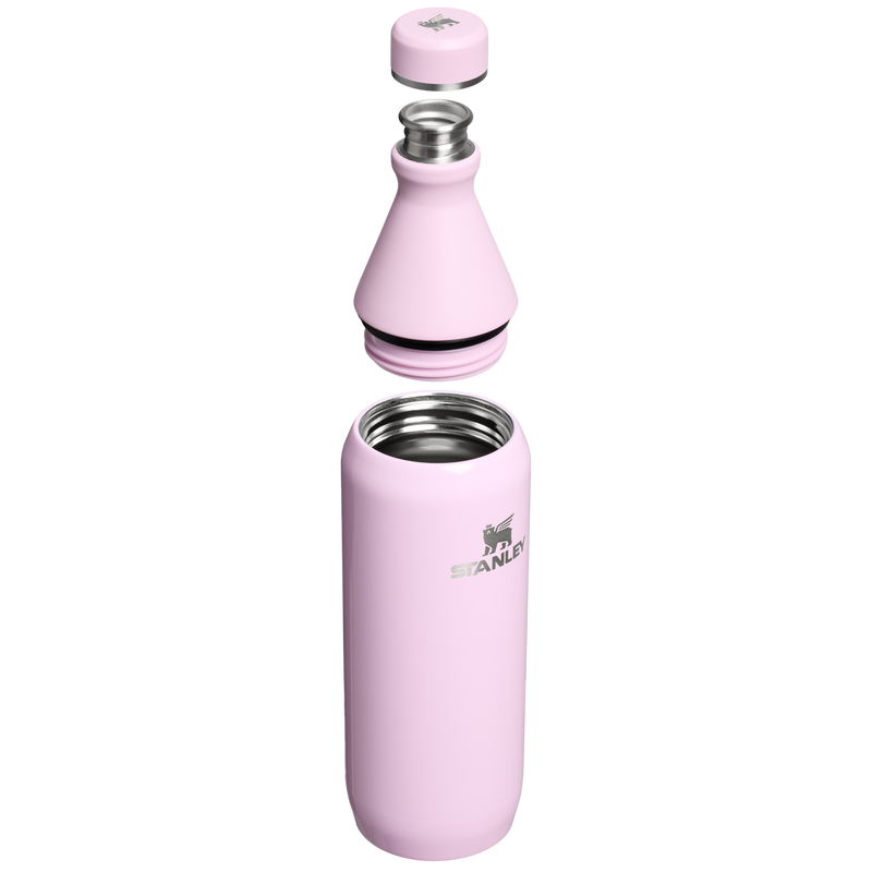 Stanley 1913 All Day Slim Bottle 0.59L dans Cherry Blossom Gloss | Coupe transversale Afficher