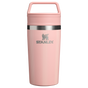 Swatch for Stanley 1913 Café-To-Go Travel Mug 0.35L in Peach Rose Picnic Stripe | Front View