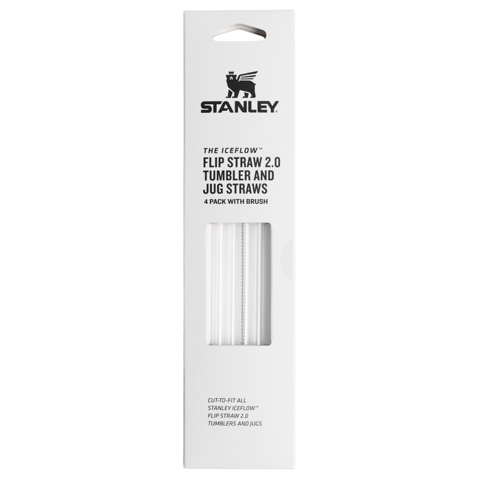 Stanley 1913 IceFlow™ Straws and Brush Set in Clear | Vorderseite Anzeigen