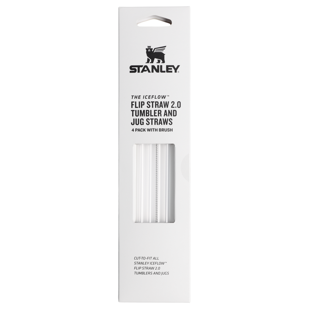 Stanley 1913 IceFlow™ Straws and Brush Set in Clear | Vorderseite Anzeigen