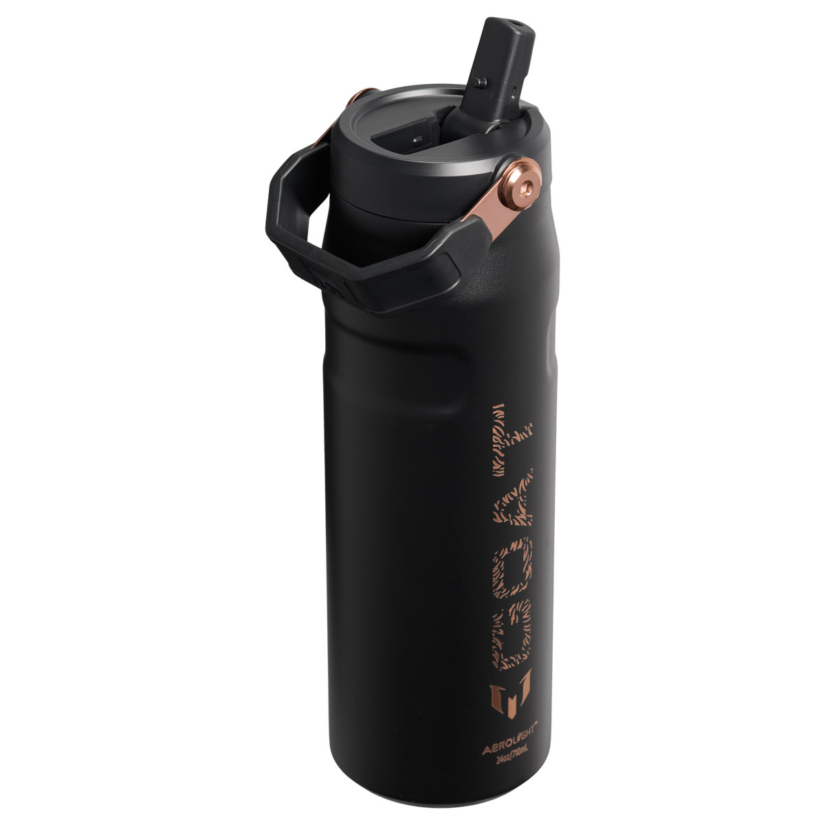Stanley 1913 Messi x Stanley 1913 IceFlow™ Bottle Flip Straw 2.0 0.71L w Messi GOAT Black | Wstecz Zobacz
