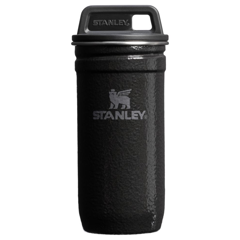 Stanley 1913 Adventure Nesting Shot Glass Set in Hammertone Black | Front View