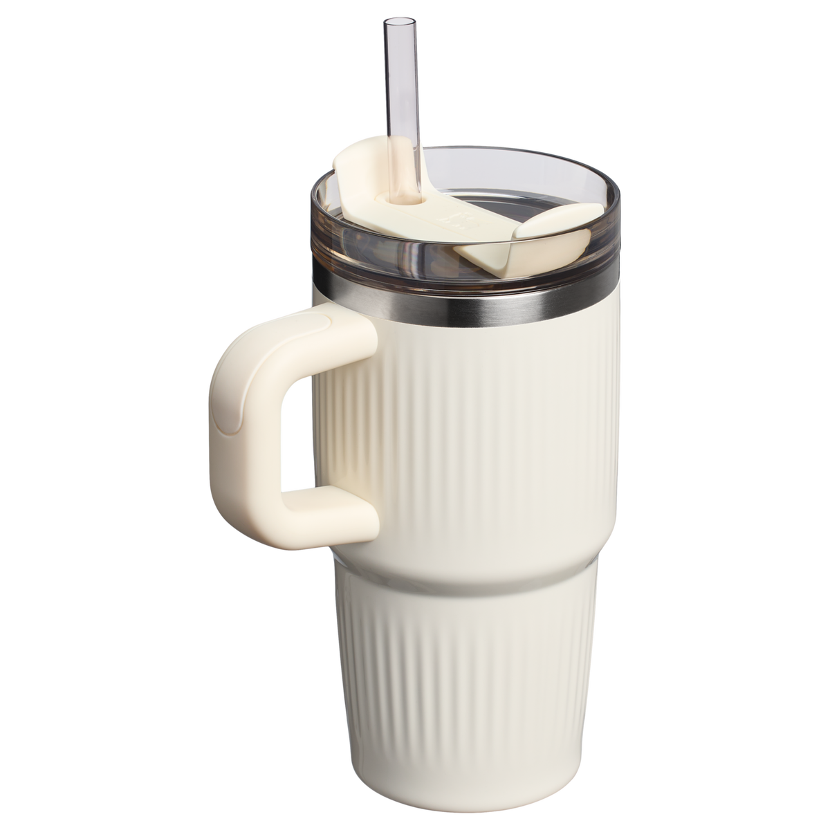 Stanley 1913 Quencher® H2.0 Fluted Tumbler 0.59L in Cream Gloss | Back View