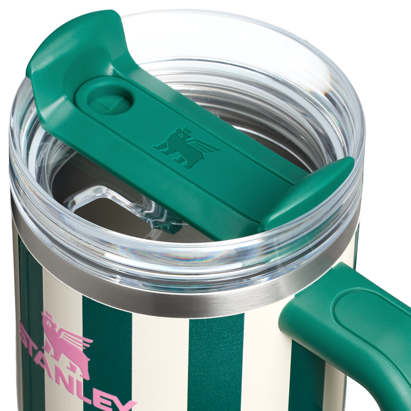 Stanley 1913 Quencher® H2.0 FlowState™ Tumbler 0.59L en Emerald Cabana Gloss | Tapa Detallado Ver