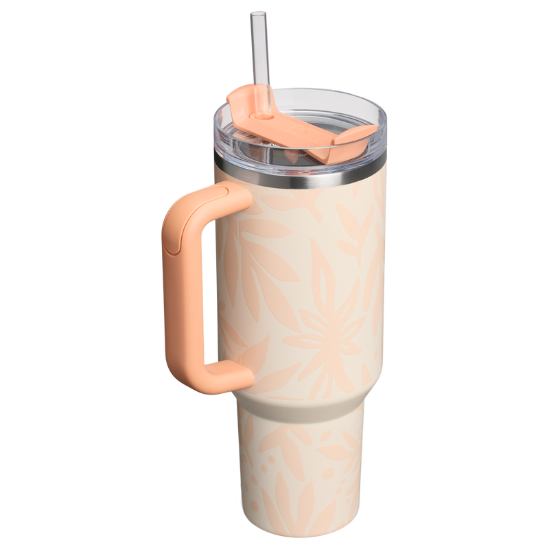 Stanley 1913 Quencher® H2.O Flowstate™ Tumbler 1.18L in Apricot Palms | Zurück Anzeigen
