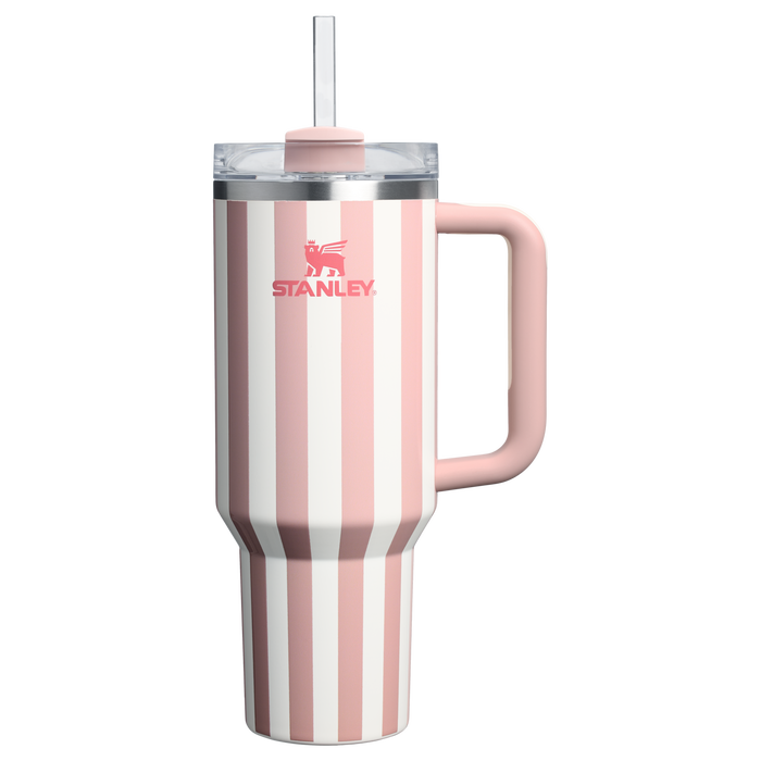 Stanley 1913 Quencher® H2.0 FlowState™ Tumbler 1.18L in Peach Whip Cabana Gloss | Front View