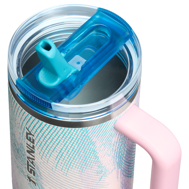 Stanley 1913 Quencher® ProTour Flip Straw Tumbler 1.18L in Sea Glass Plume | Lid Detailed View